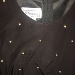 Vintage steany dress - black